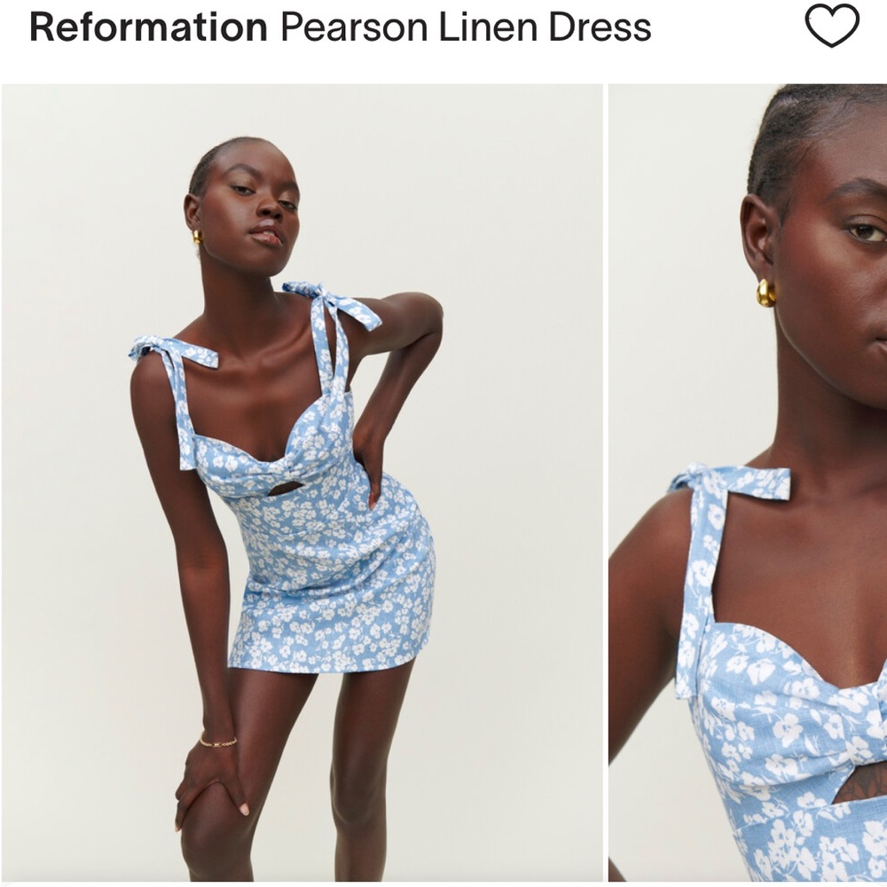 Reformation Pearson linen Mini dress